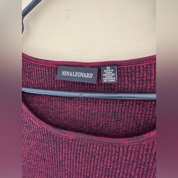 NWT NINA LEONARD sweater dress - Picture 4 of 8